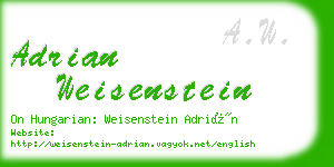 adrian weisenstein business card